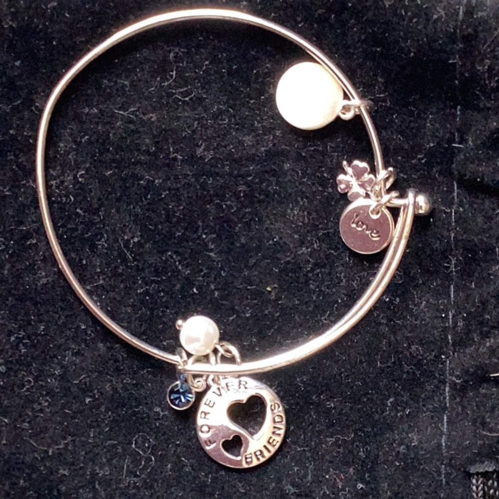 Silver Friendship Charm Bracelet